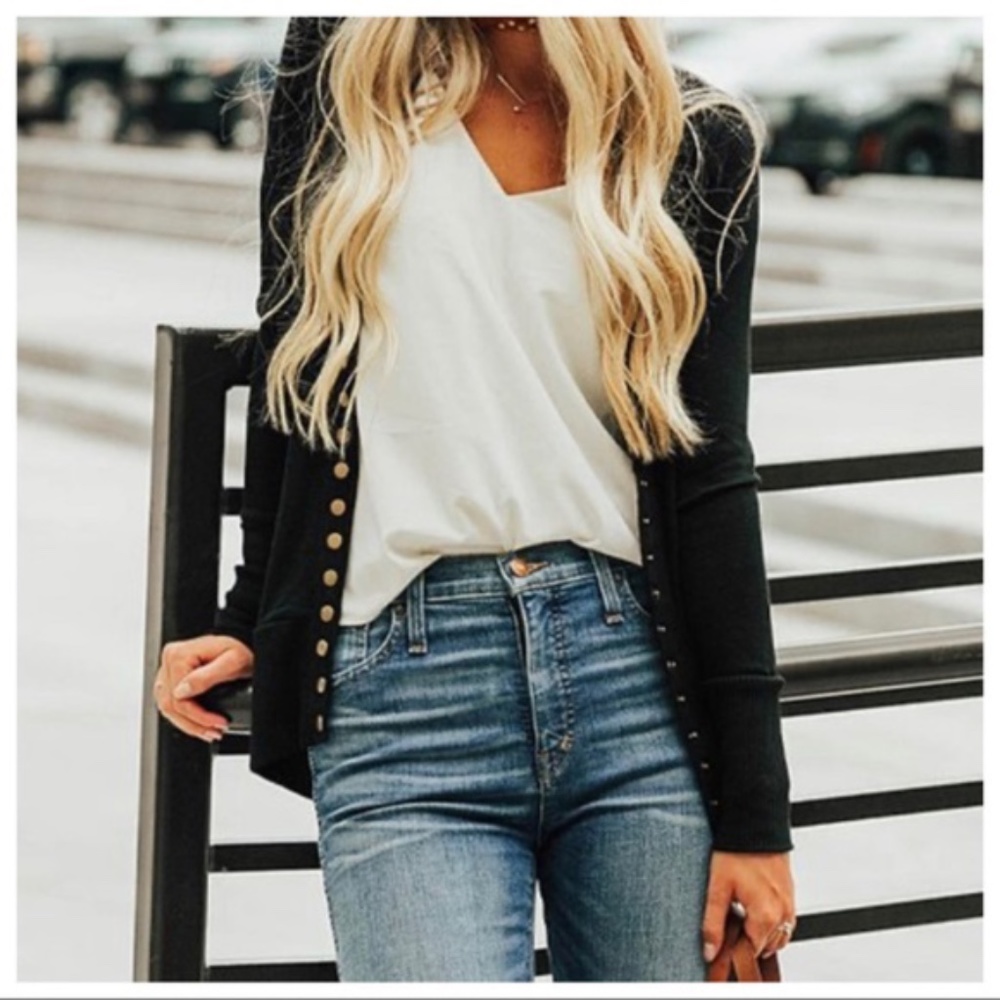 Softest MUST HAVE Cardigan - BLACK - Picture 1 of 2